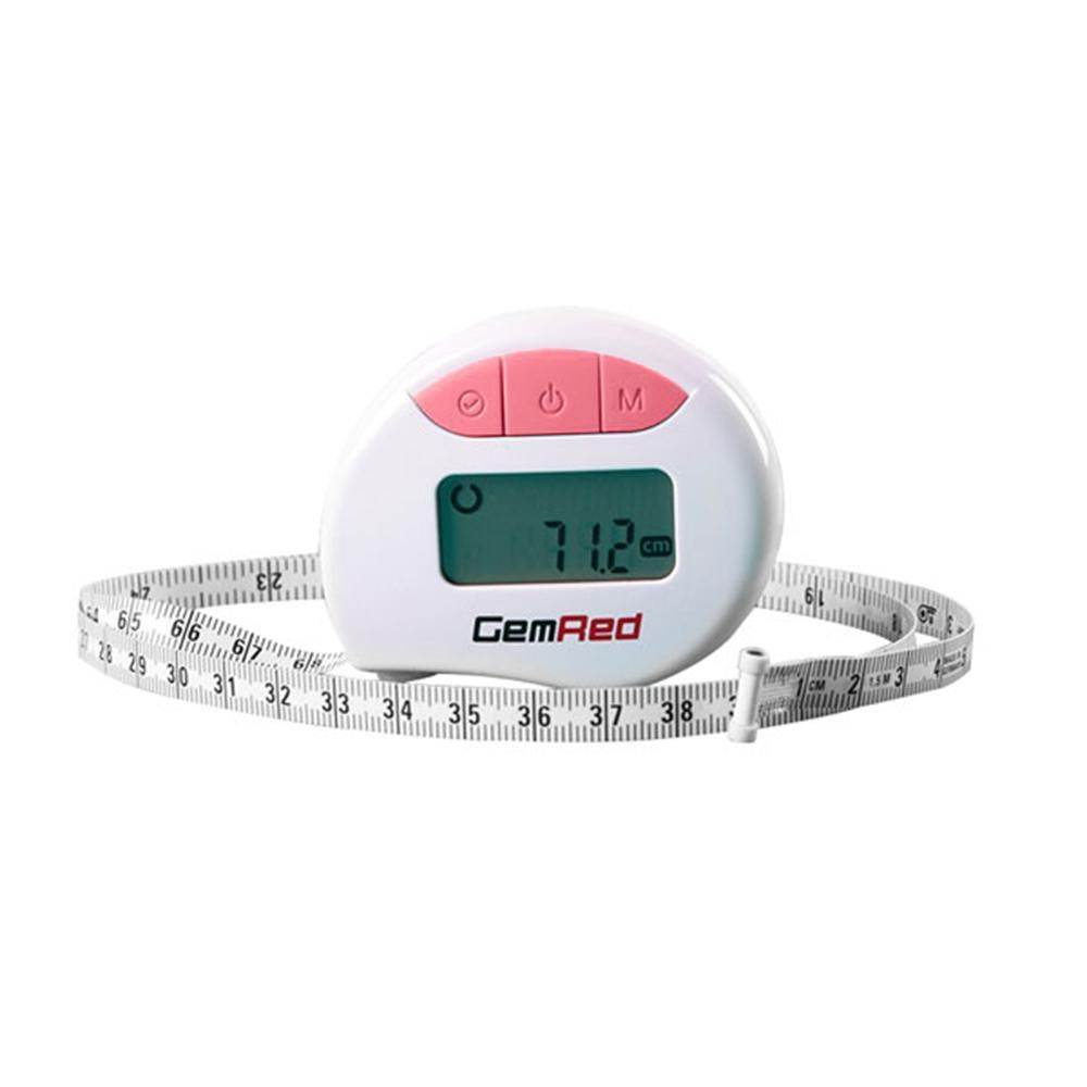GemRed Digital Measuring Tape Accurately Measures Body Part Circumferences Digital Display Records Results Measurements Pink