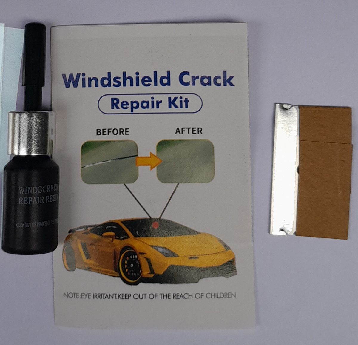 2 PCS WINDSHIELD CRACK REPAIR KITS, WINDSCREEN REPAIR