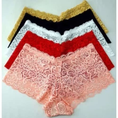Women Panties - Fashion Lace - 6pcs Set