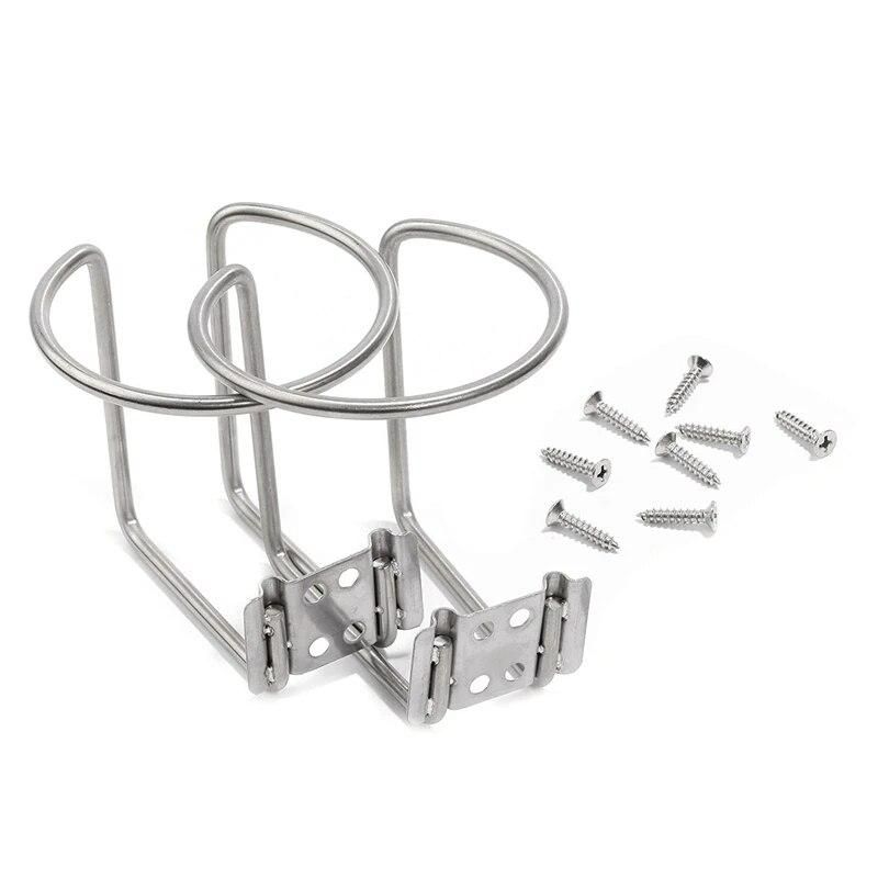 2Pcs Stainless Steel Boat Ring Cup Drink Holder Universal Drinks Holders for Marine Yacht Truck Rv Car Trailer Hardware