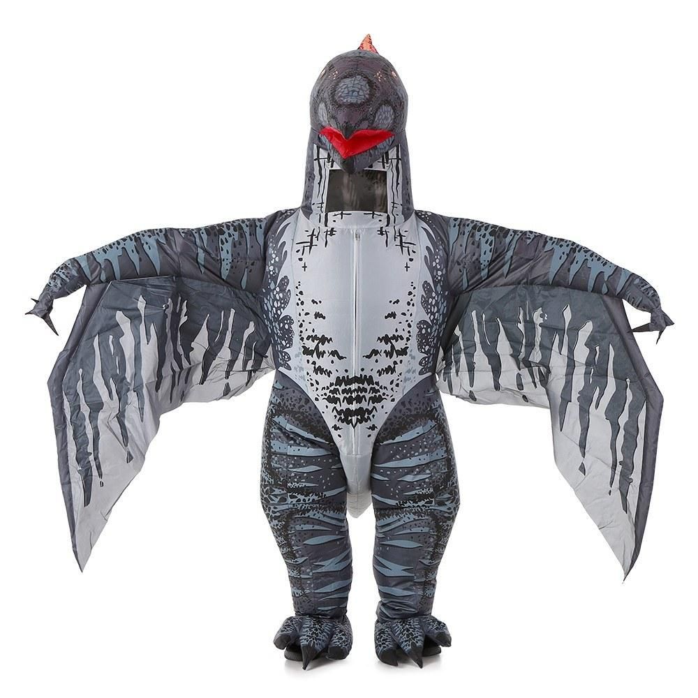 Adults Pterosaur Inflatable Costume Props Blow Up Inflatable Fancy Dress for Halloween Cosplay Party Stage Performance
