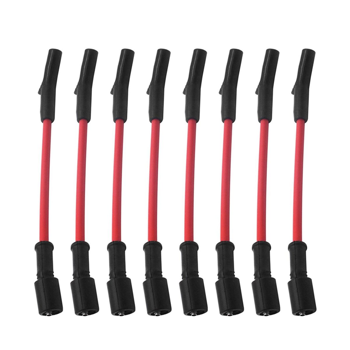 10mm High-performance Spark Plug Wires(Bend End) Set Fit for Chevrolet GM, Compatible with LSx LS1 LS2 LS3 LS6 LS7 SI-AT38006