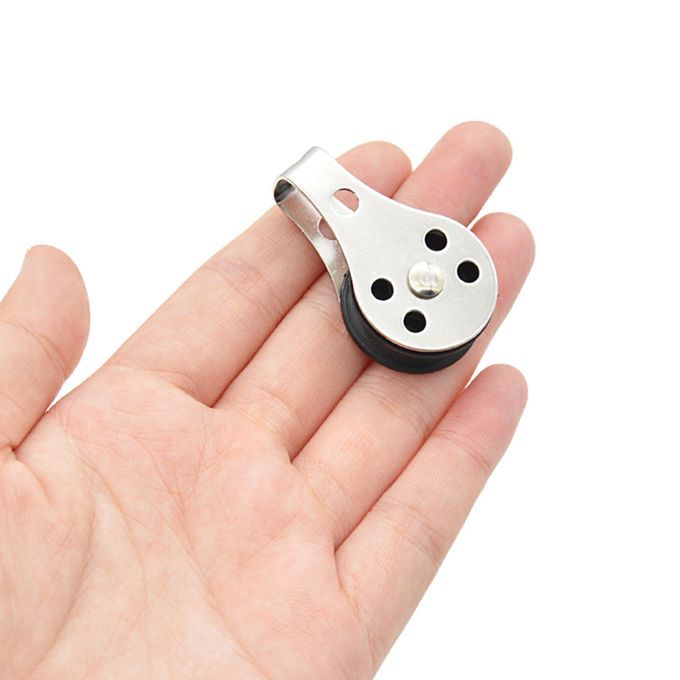Pulley Blocks With Pad Eye Rope Runner For Kayak Canoe Anchor Trolley