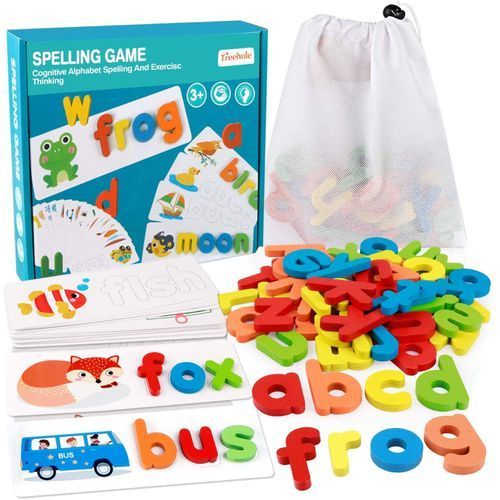Spelling, Matching Letters, Flash Cards Montessori Educational Toy