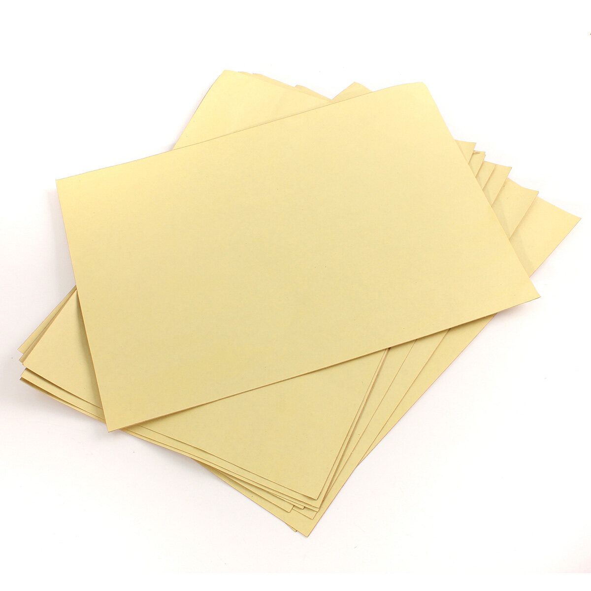 A4 Self Adhesive Printing Print Copier Brown Kraft Paper Sticker Art Sheets 10 Pcs