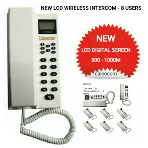 Wireless Intercom Lcd New Model - 8 Users