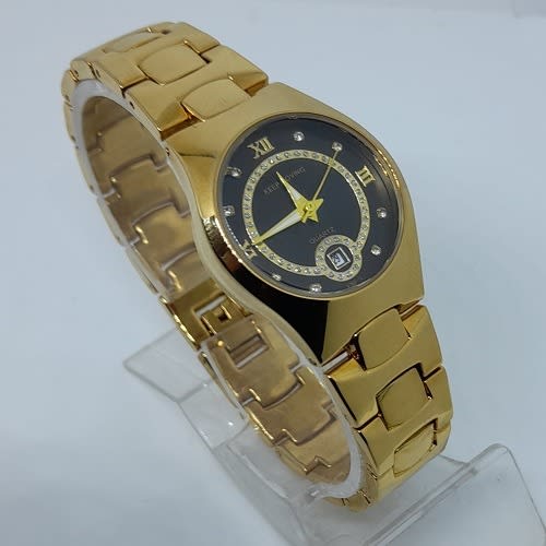 Female Golden Strap Watch