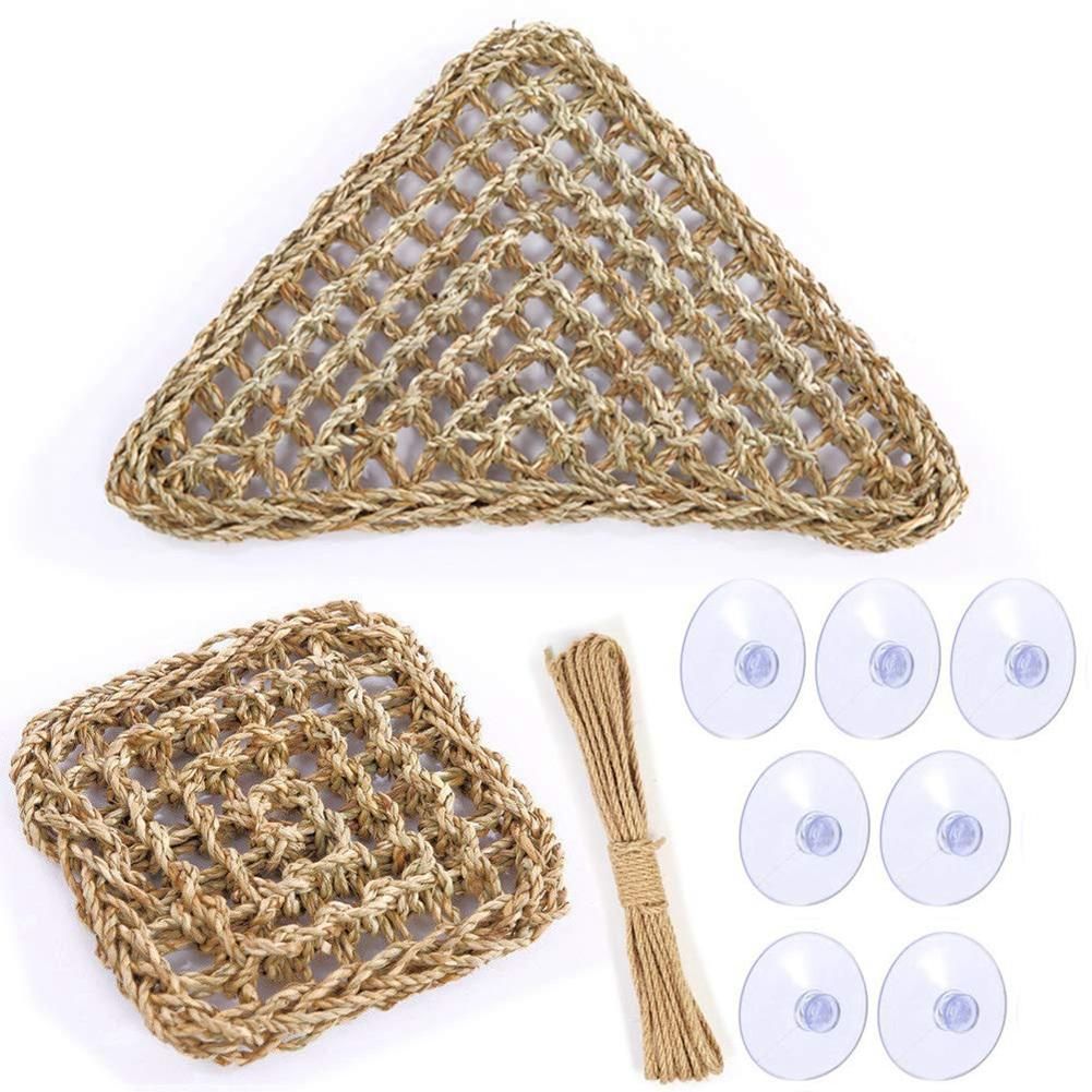 Bearded Dragon Hammock Reptile Hermit Climbing Toys Tank Accessories for Habitats Pack of 2