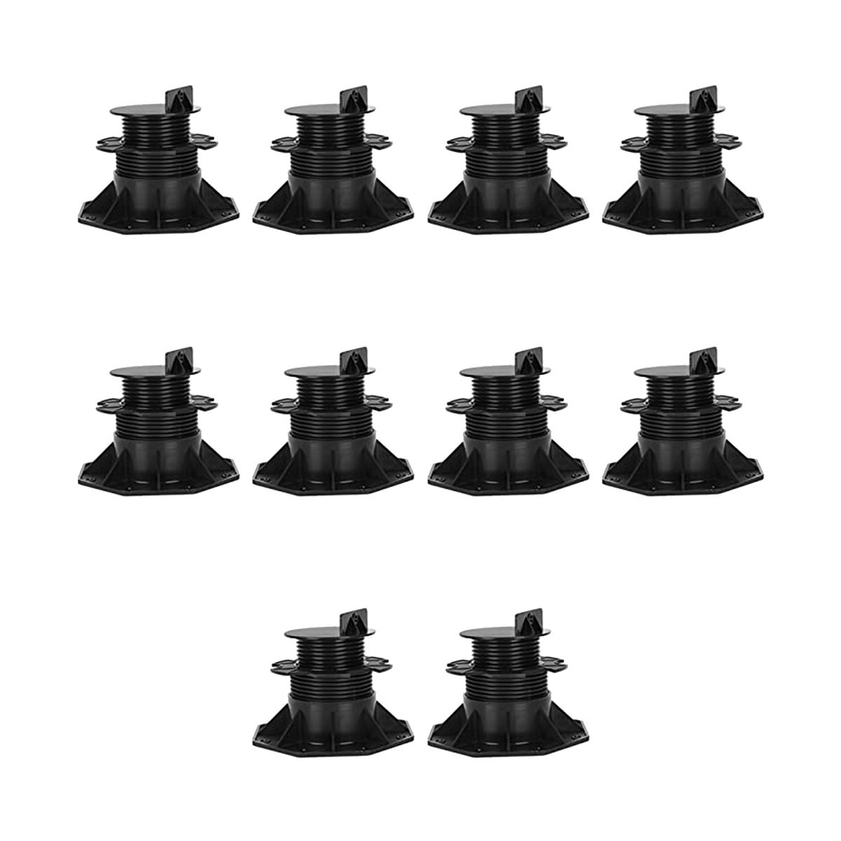 18-30mm Adjustable Feet Deck Bearing for Deck Substructure WPC Ceramic  Concrete Floor Tiles High Load Capacity