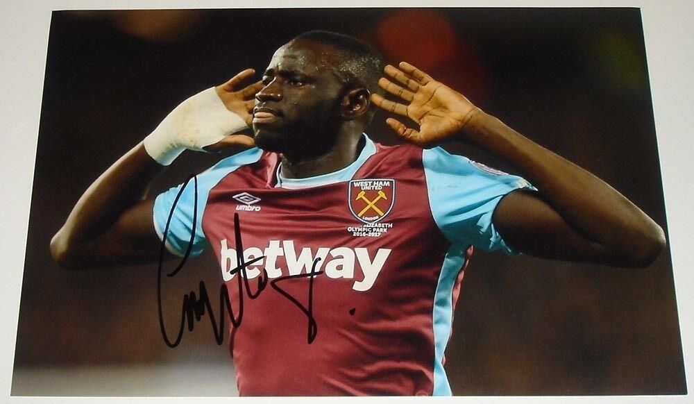 CHEIKOU KOUYATE WEST HAM PERSONALLY SIGNED 12X8 AUTOGRAPH Photo Poster painting SOCCER