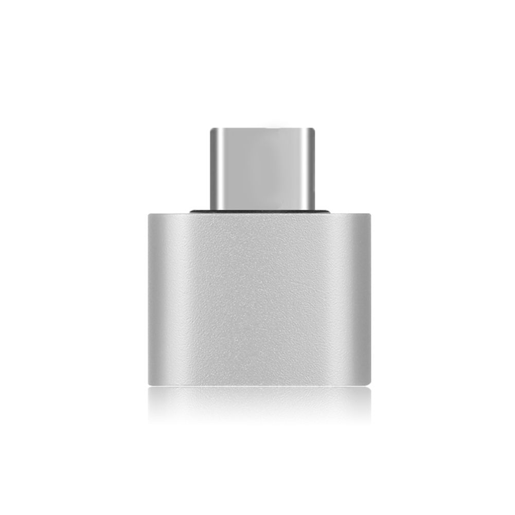 Portable Type-C Male To Female OTG Converter Adapter-Silver