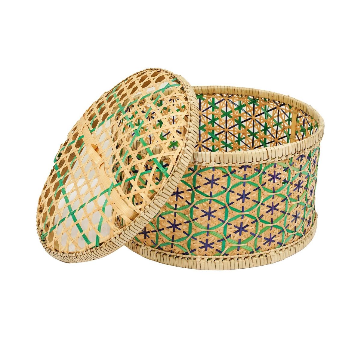 Razia Bamboo Box With Lid Large