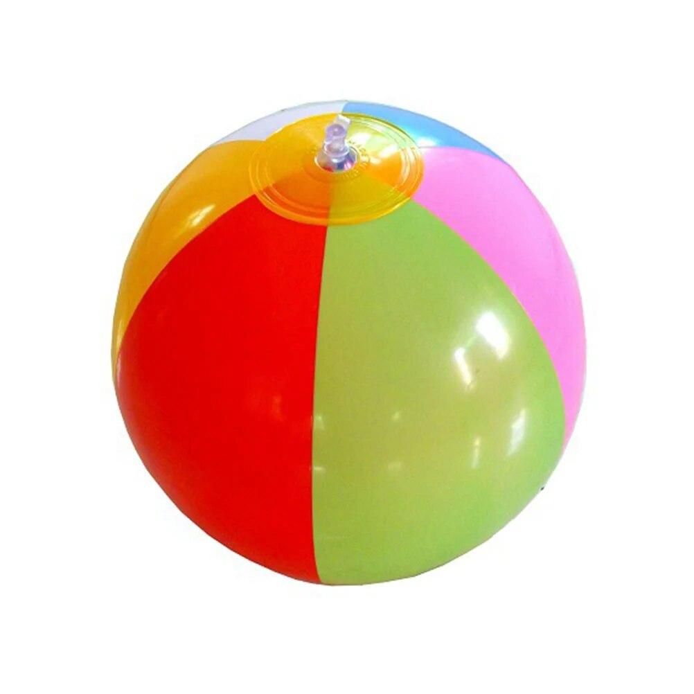 5pcs Inflatable 8" Six Color PVC Panel Beach Balls Pool Toys