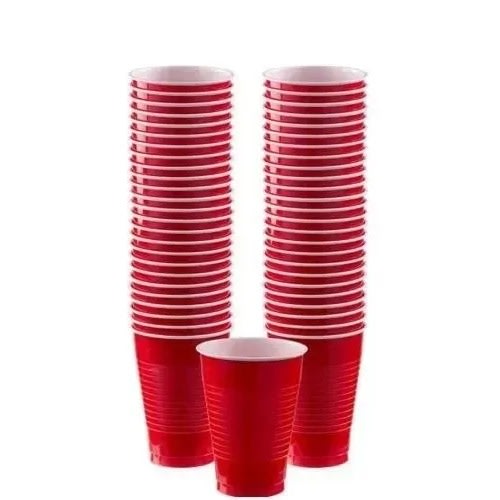 Disposable Plastic Cups - 25 Pieces