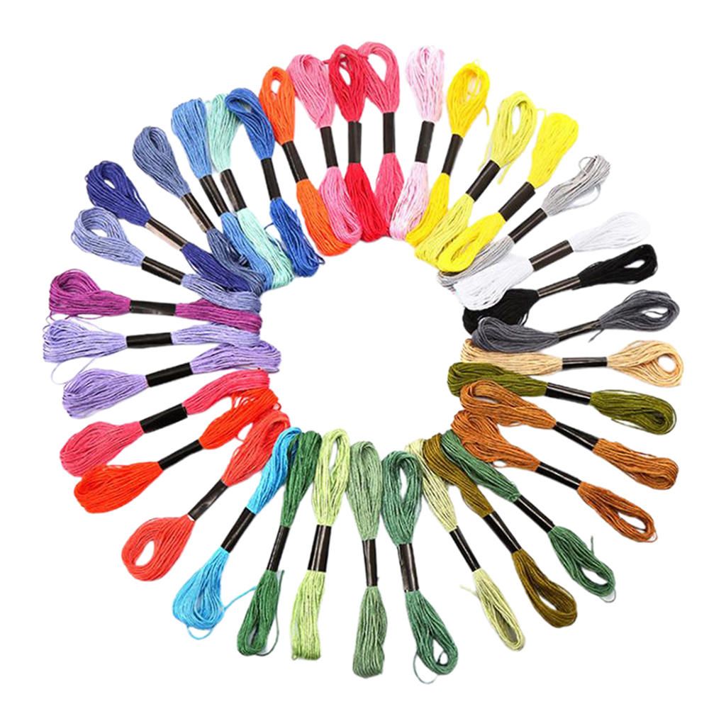24/36x Embroidery Floss Skeins Cotton Cross Stitch 36Color