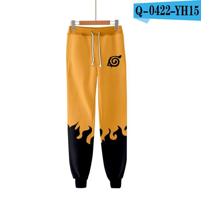 Naruto Tracksuit Pants for Mens Japanese Anime Japanese Street Clothing Casual Trousers Harajuku Spring and Autumn