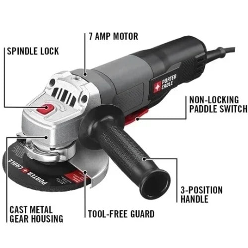 Maxmech Angle Grinder 115mm 4-5 950w - Short Handle