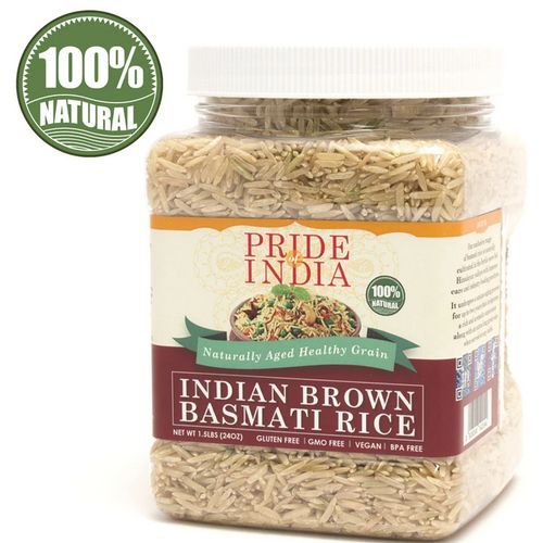 Brown Basmati Rice Naturally Aged Healthy Grain,1.5lbs 24 Oz