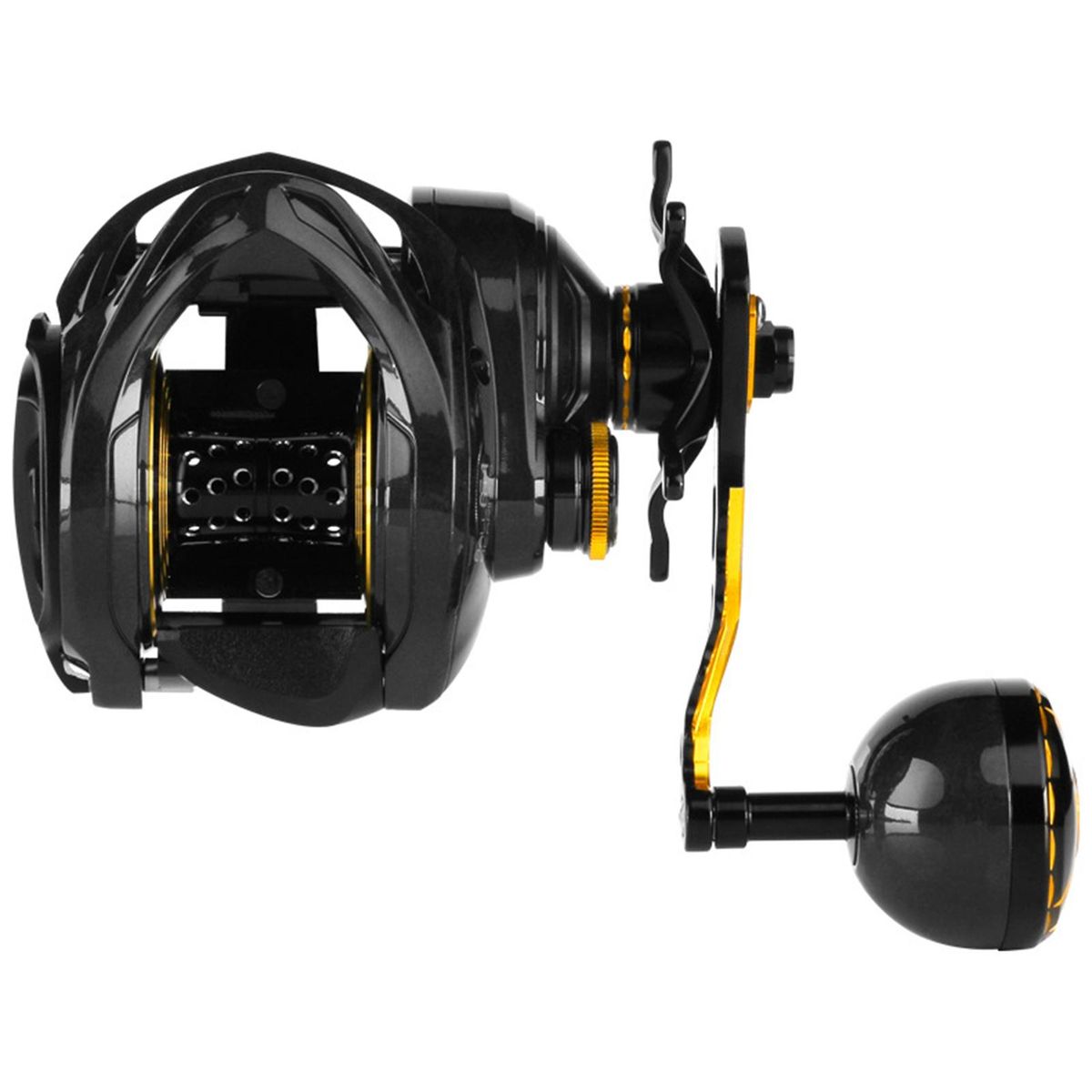 Carbon Fiber Baitcasting Reel 6+1BB Baitcaster Reel Fishing Reel High Speed 6.3: 1 Gear Ratio Magnetic Brake System