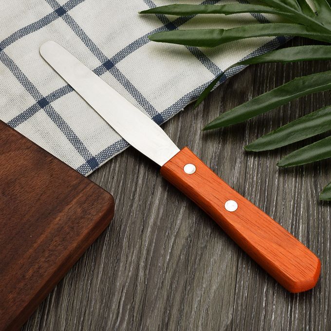 Straight Stainless Steel Waxing Spatula Metal  Mixing Applicator