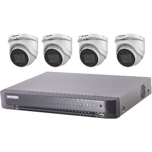 5mp Indoor Cctv Dvr Surveillance Camera System - 4Pcs - All Accessories