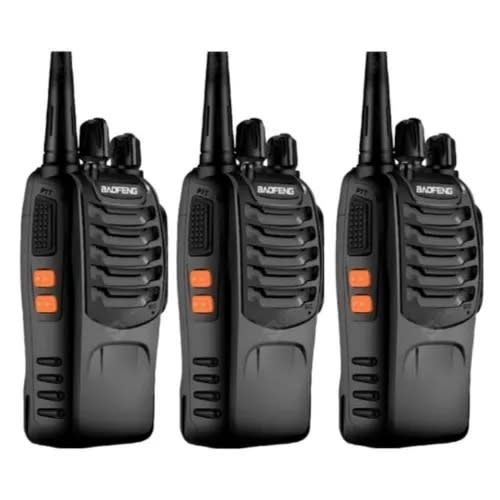 Walkie Talkie Two Way Radio Uhf 400-470mhz Bf-888s - 3 Pieces