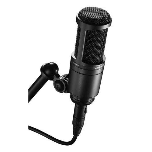 At2020 Cardioid Condenser Studio Xlr Microphone - Black