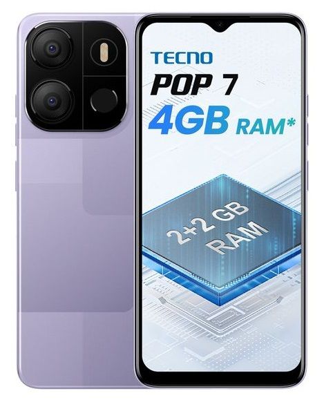POP 7 (BF6) 6.6" HD+, 64GB ROM + Up To 4GB RAM, 5000mAh, 8MP