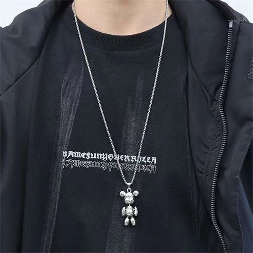 Violent Bear Pendant Necklace