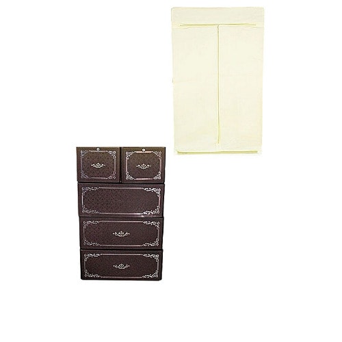 Baby Cabinet- Coffee Brown & Cream
