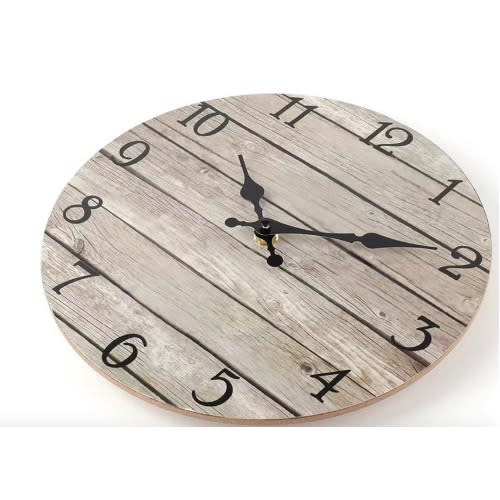 Wooden Deco Wall Clock - 25cm
