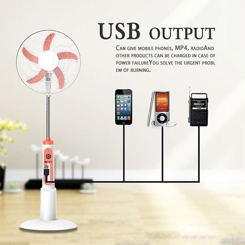 16'' Rechargeable Fan With Remote Control