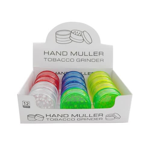 A Box Of Plastic Herb Grinder - 60mm (12pcs)