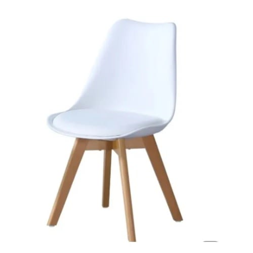 Cushioned Restaurant Chair - White