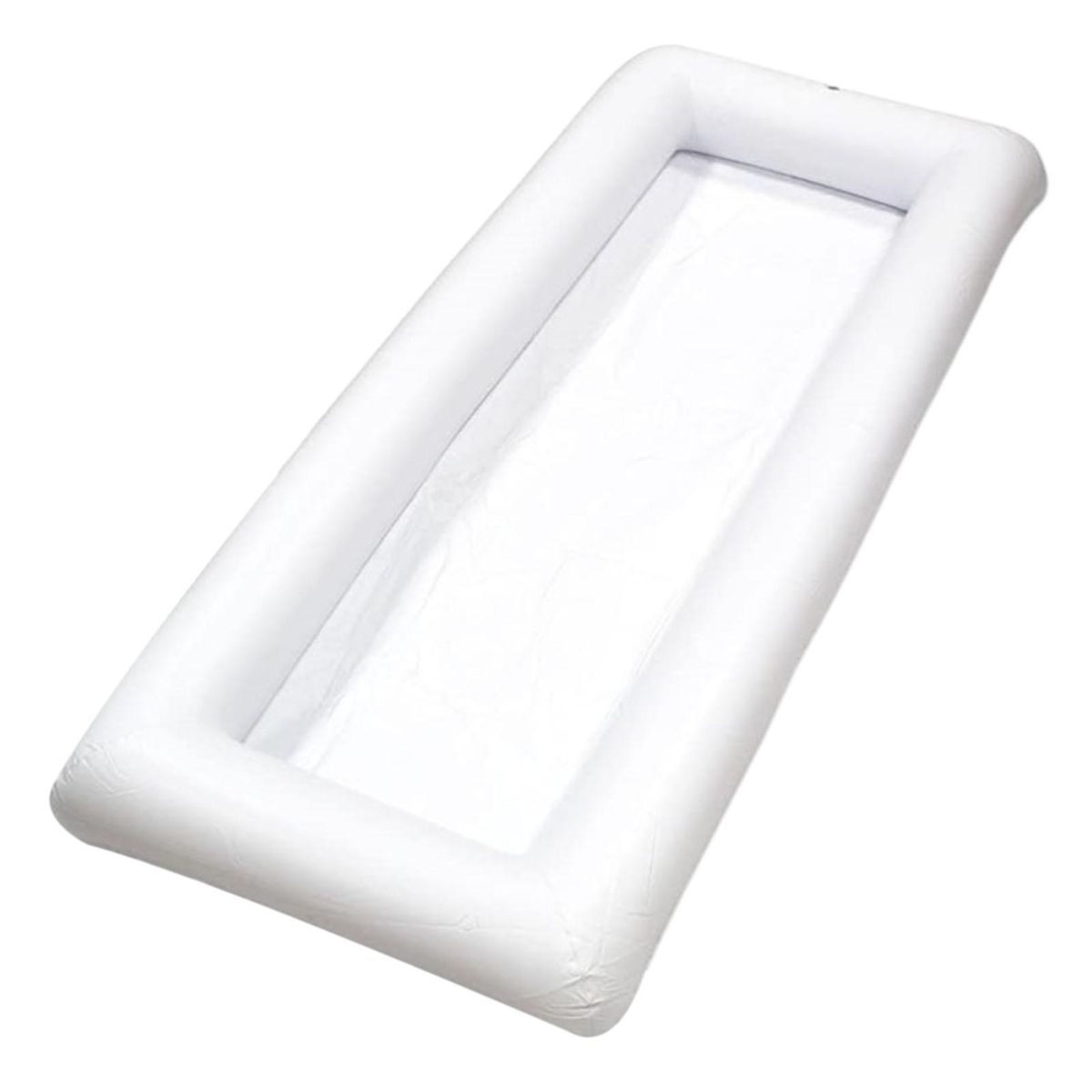Salad Ice Tray Swim Pool Inflatable Food Drink Serving Tray White