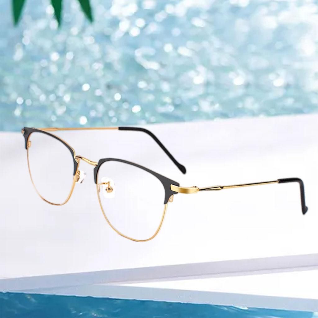 Blue Light Blocking Glasses TV/Phones Glasses Metal Frame For Gold
