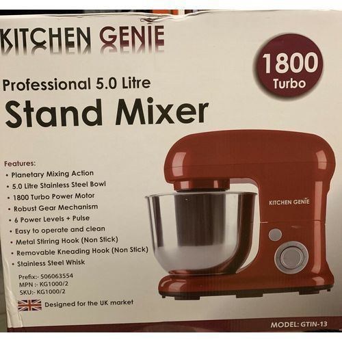 Stand Cake Mixer 5L - 1800 Turbo Red