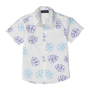 Topical Leaves Button Down Shirt