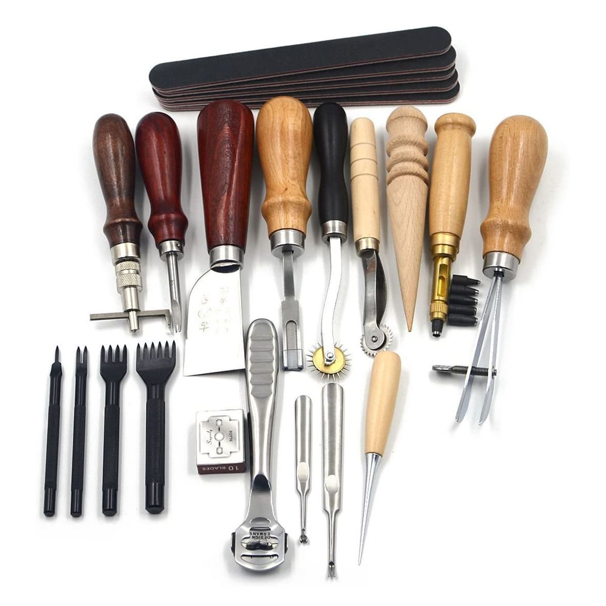 18Pcs Leather Sewing Tools Craft DIY Hand Stitching Kit With