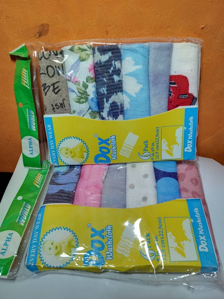 6X 2(12pcs) Beautiful Baby Multi Colour Face/Cleaning Towels