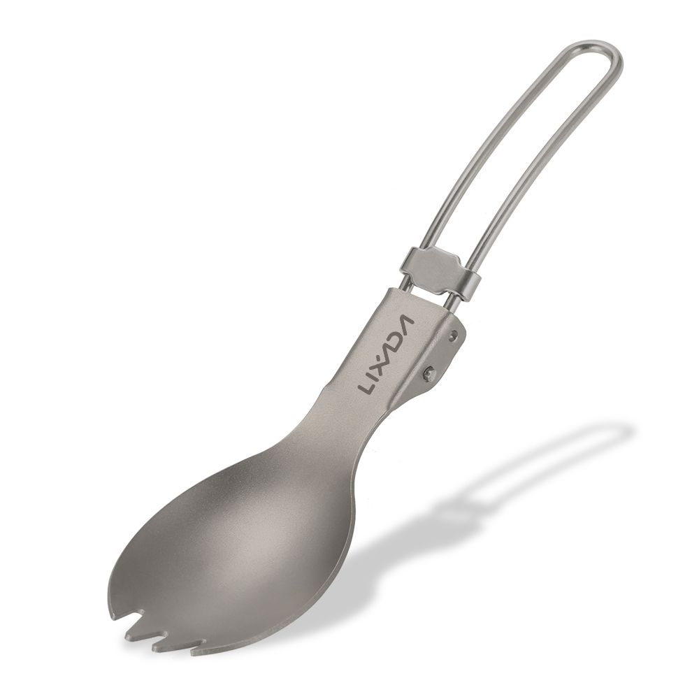 Titanium Folding Spork Lightweight Outdoor Dinner