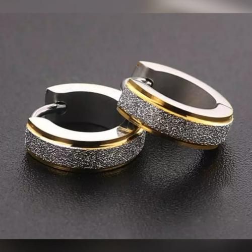Mens Gold Hoop Luxury Earrings