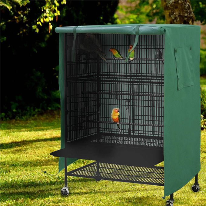 Large Bird Cage Cover Bird Cage Night Supplies Outdoor Durable Green