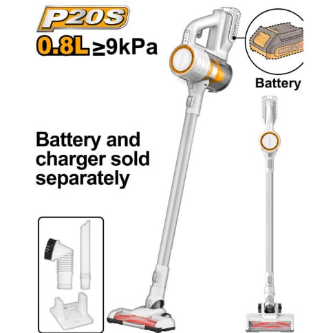 Ingco Cordless Vacuum Cleaner - 20V - 8L