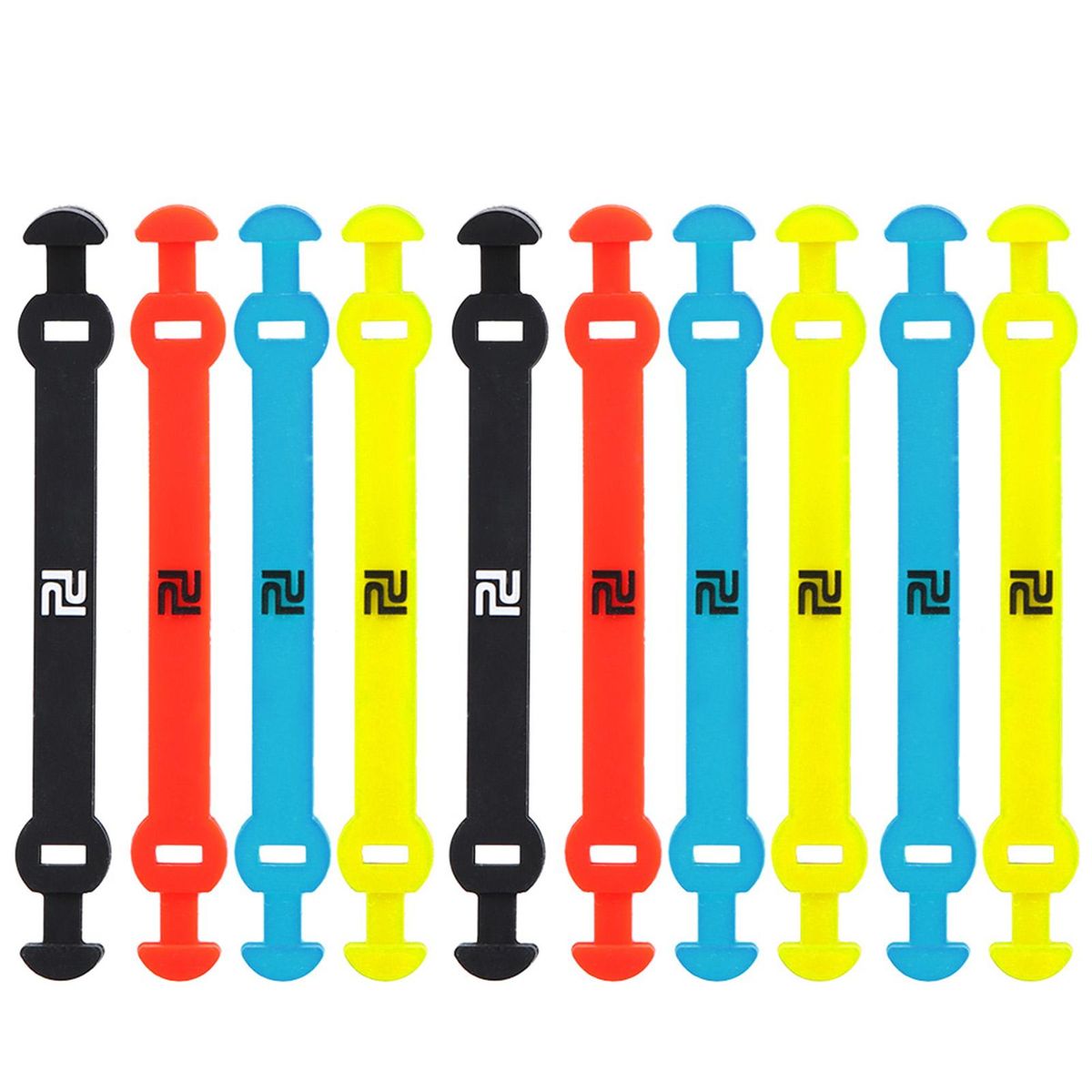 10Pcs Elastic Tennis Racket Damper Silicone Straps Tennis Racket Vibration Absorbing Shock Reducing Strips