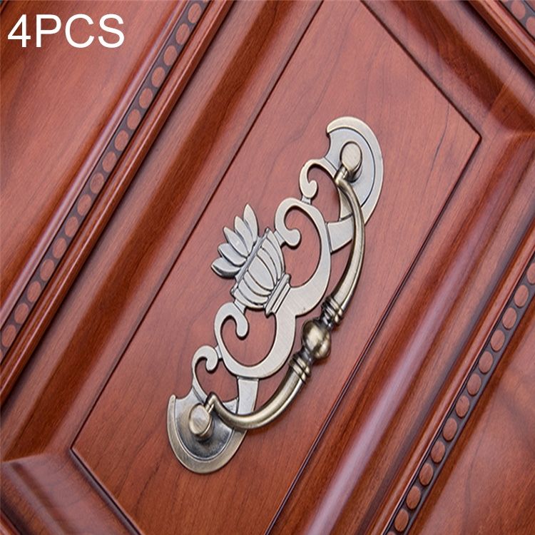 4 PCS Bronze Zinc Alloy Wardrobe Drawer Handle
