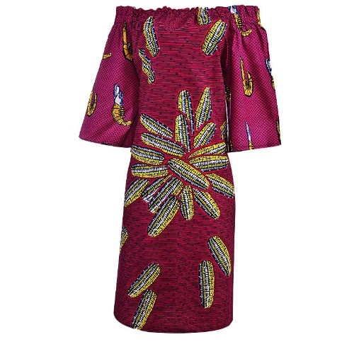 Fijrose off Shoulder Stoned Kaftan Dress