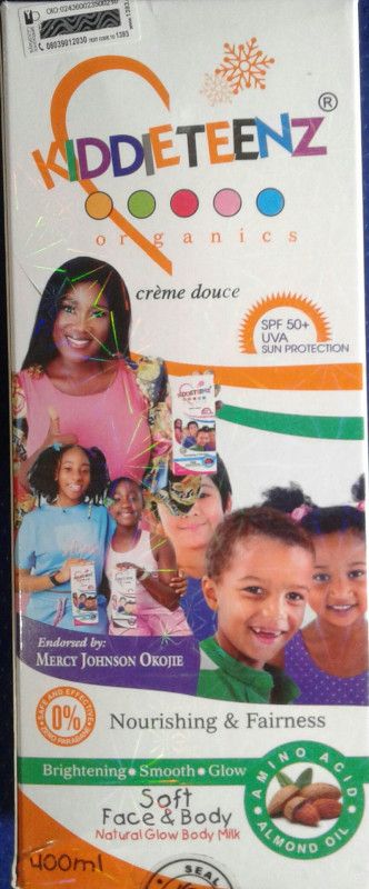 Kiddieteenz Organics Natural Glow Body Milk Lotion -400ml