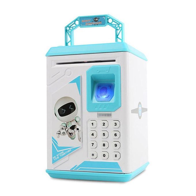 Hildren's  Reative Fingerprint Unlo K Pas  Piggy  -blue