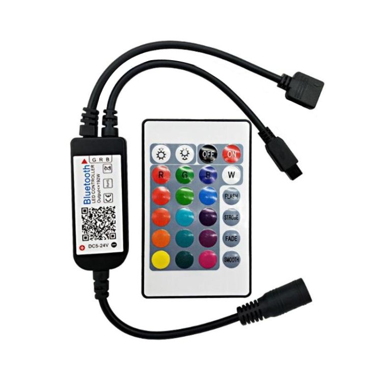 Bluetooth  RGB Controller With 24Key Infrared Remote Control